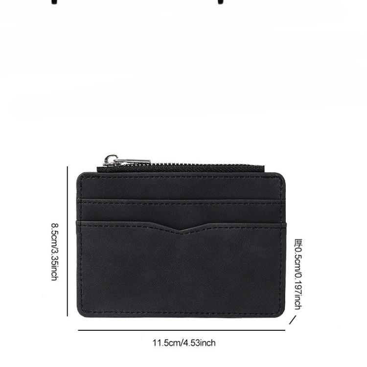 Small Mini Travel PU Leather Credit Card Holder Wallet ID Window Business Id Card Cover Case for Men Women