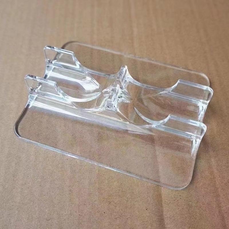 2PCS Roller Skate Holder High Transparency Plastic Construction Ice Skates Exhibition Rack for Home and Store Use