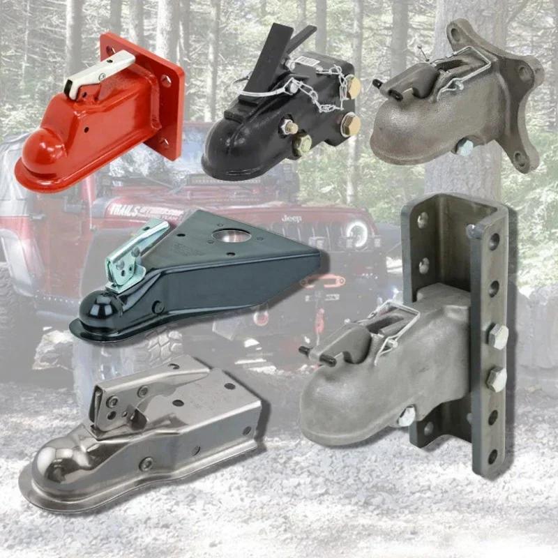 100000lbs Adjustable Universal Offroad Car Heavy Duty Large Trucks Tow Hook Trailer Connector Towing Bars Vehicle Emergency Lock