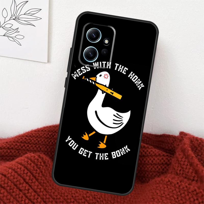 Duck Goose Honk Bonk Funny Meme Case For Xiaomi Redmi Note 13 10 11 12 14 15 Pro Plus Cover For Redmi 15 15C 14C 10C 12C 13C