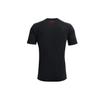 Under Armour Large Logo Print Training T-Shirt Men Tops Black 1366442-001