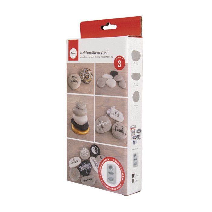Moule En Silicone - RAYHER - 14,5x26x3,5cm - 3 Formes - Résistant Au Gel - Réutilisable