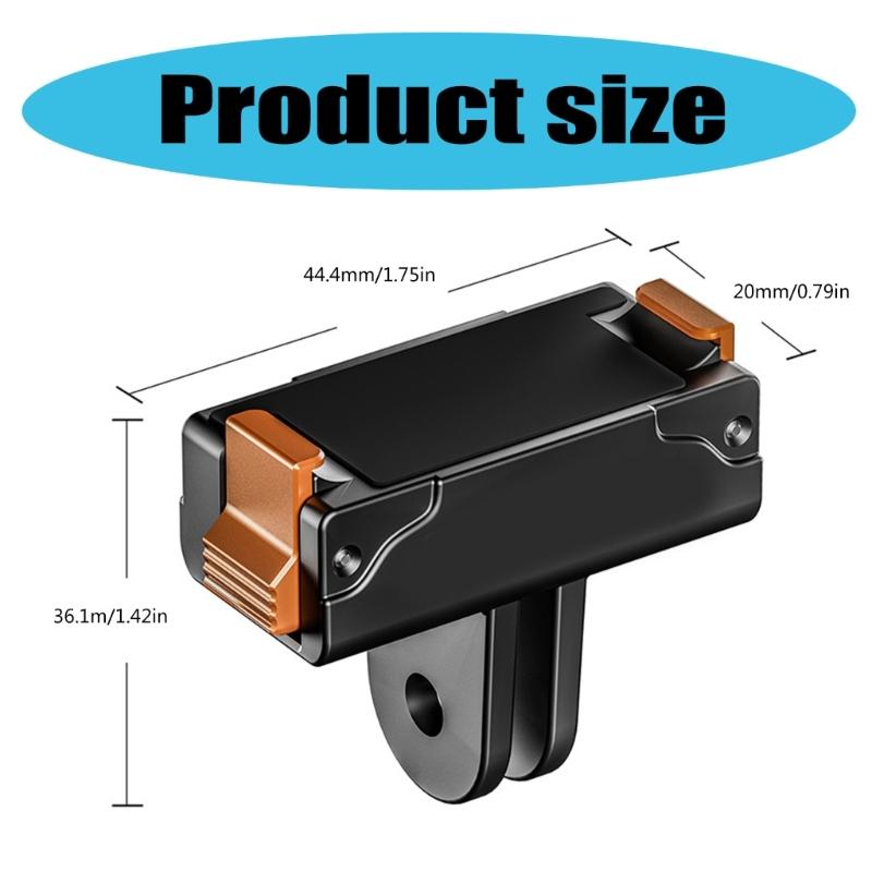 Magnetic Quick Release Mount Adapter Multifunctional for Action 5Pro and For Action 4/3/2 Cameras Mounting Solution