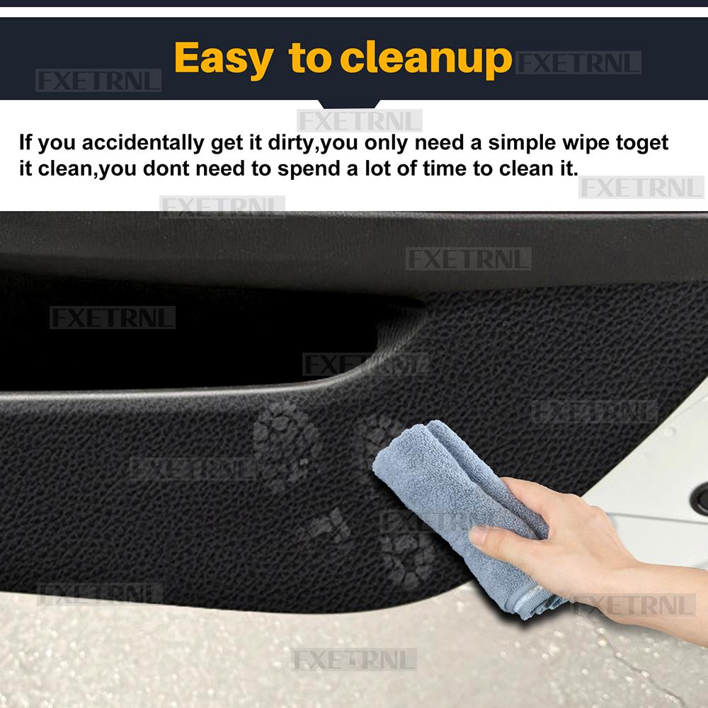 4 STUKS Auto Deur Anti-Klap Beschermingsmat voor Mazda 3 2014 2015 2016 2017 2018 Suede Leer Koolstofvezel Stijl Interieur Sticker