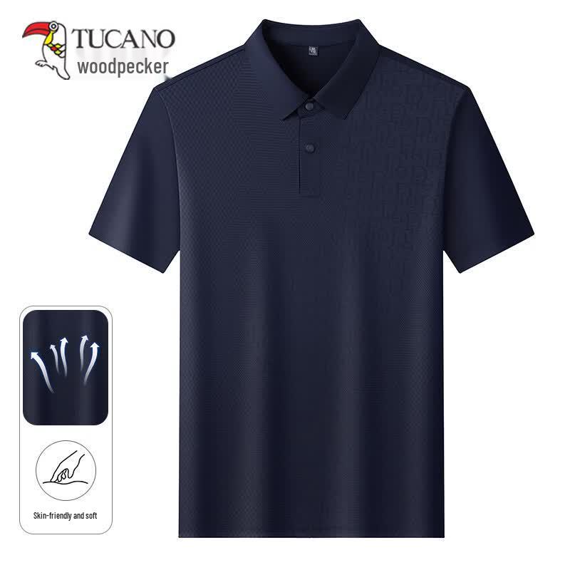 TUCANO Men's Ice Silk Short-Sleeve Polo Shirt