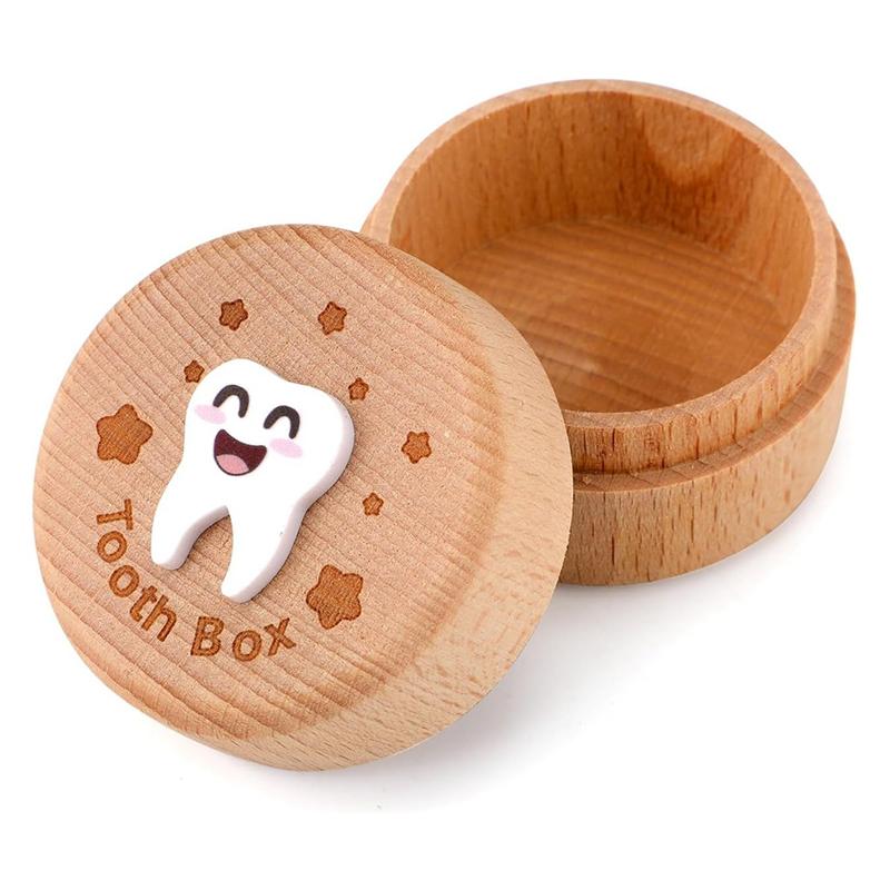 A71Z Carved Fairy Box, Wood Tooth Storage Box For Lost Teeth Container Cute Tooth Holder For Boys Girls Kids Birthday