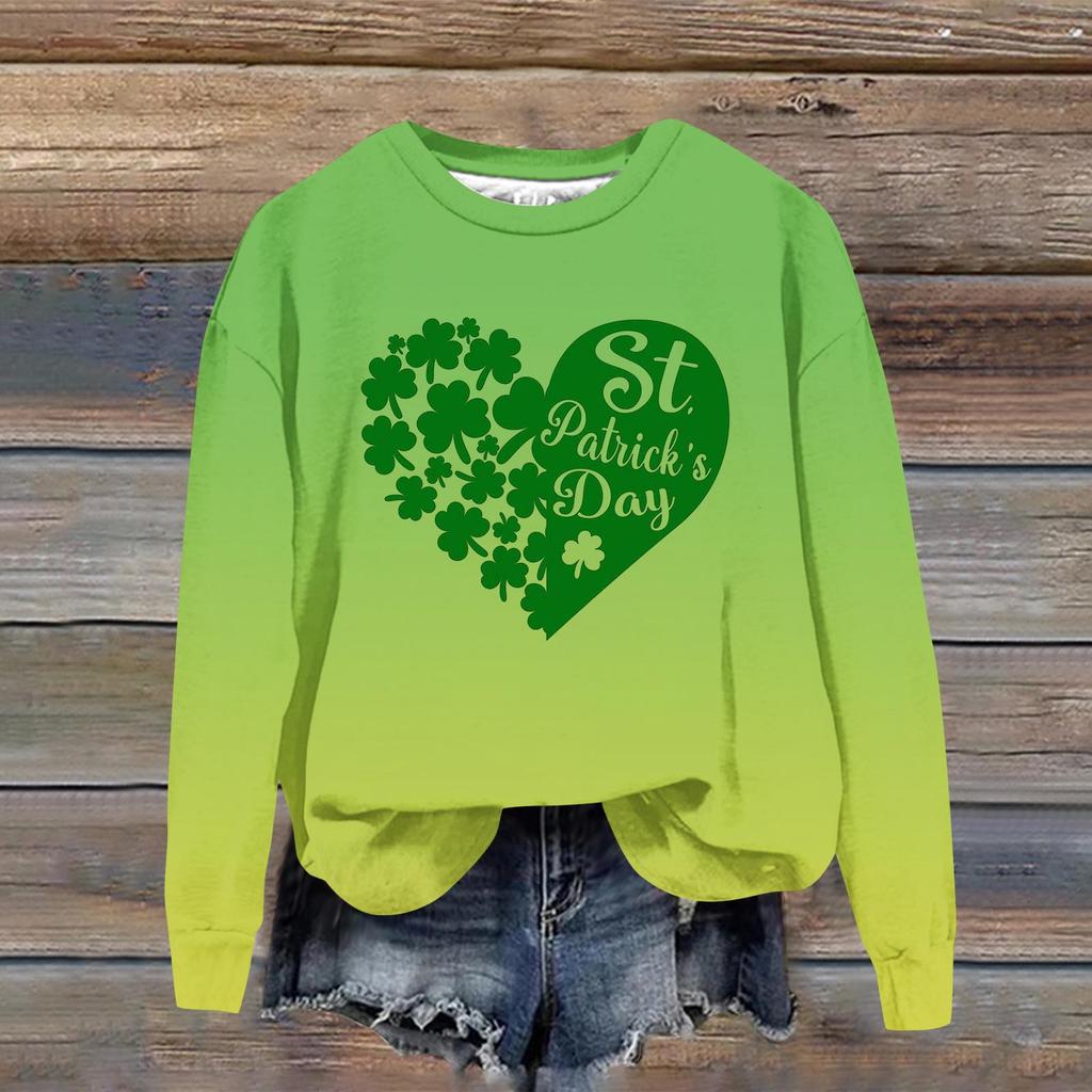 Women's Fashion Casual Long Sleeve Loose Printed Sweatshirt