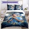 Set Biancheria da Letto 3 Pezzi Stampato Erling Haaland Traspirante Copripiumino con Federe Biancheria da Letto Decorativa per Camera da Letto Casa