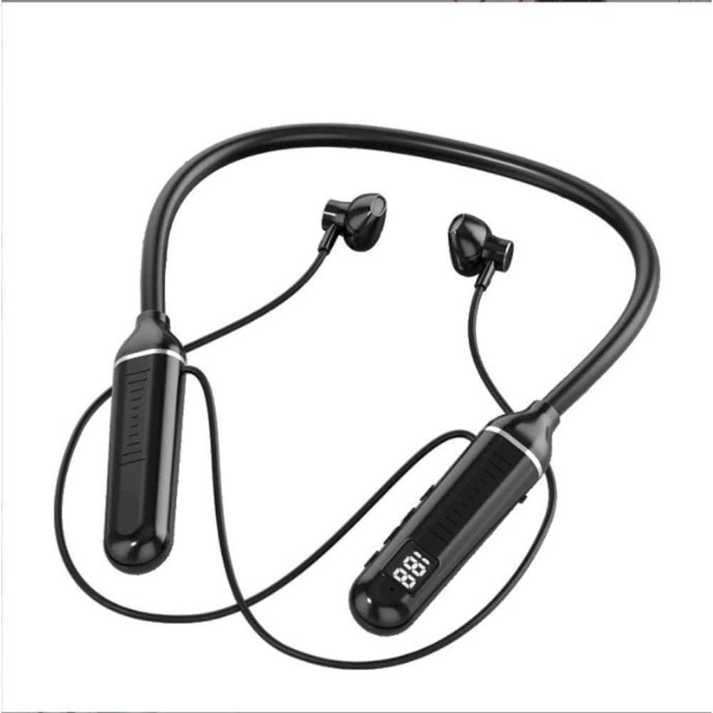 

Цифровой дисплей, подвесная шейная Bluetooth-гарнитура, беспроводная карта-вкладыш, функция HD-качества звука, сверхдлительный режим ожидания чёрный