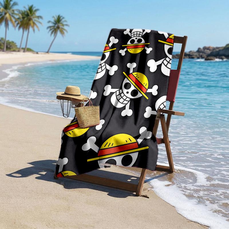 One Piece Fashion Beach Towel: Ideal for Summer Adventures Soft, absorbent and quick drying suitable for swimming and bathing