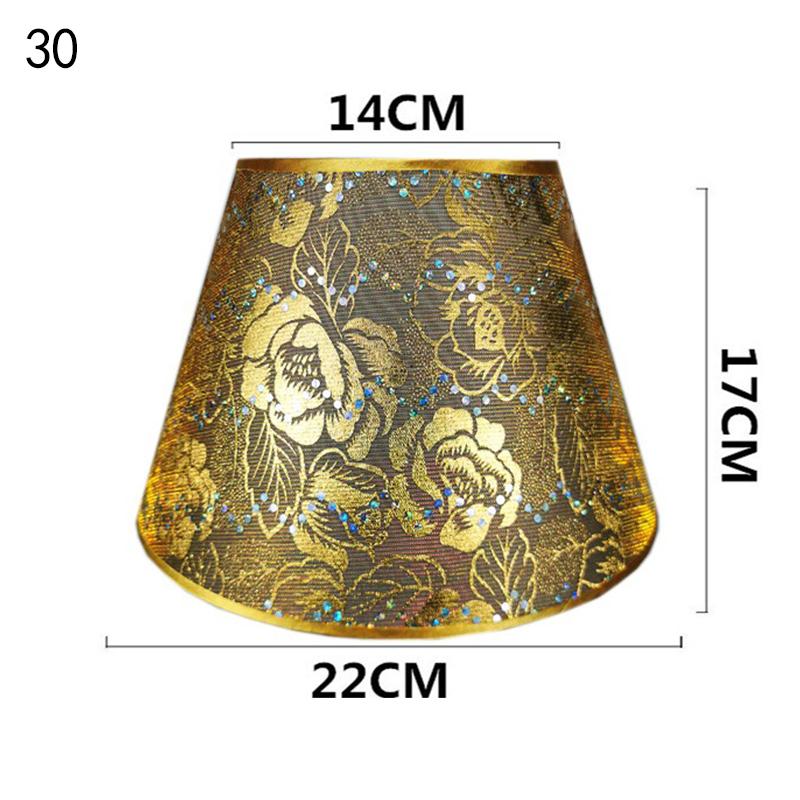 Retro Style Table Lampshades PVC Fabric E27 Floor Lamp Shade Desktop Bedroom Bedside Desktop Home Decor Wall Lamp Cover