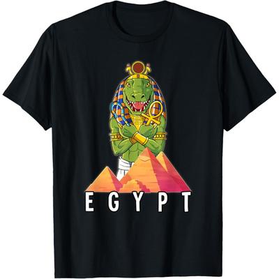 Egipto Cocodrilo Egipcio Faraón Camiseta(1)