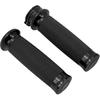 HDBUBALUS Motorcycle Black Hand Grips 1 Inch Handlebar Grips Universal Fit for Harley Softail Touring Dyna Sportster XL883 1200 XR VRSC