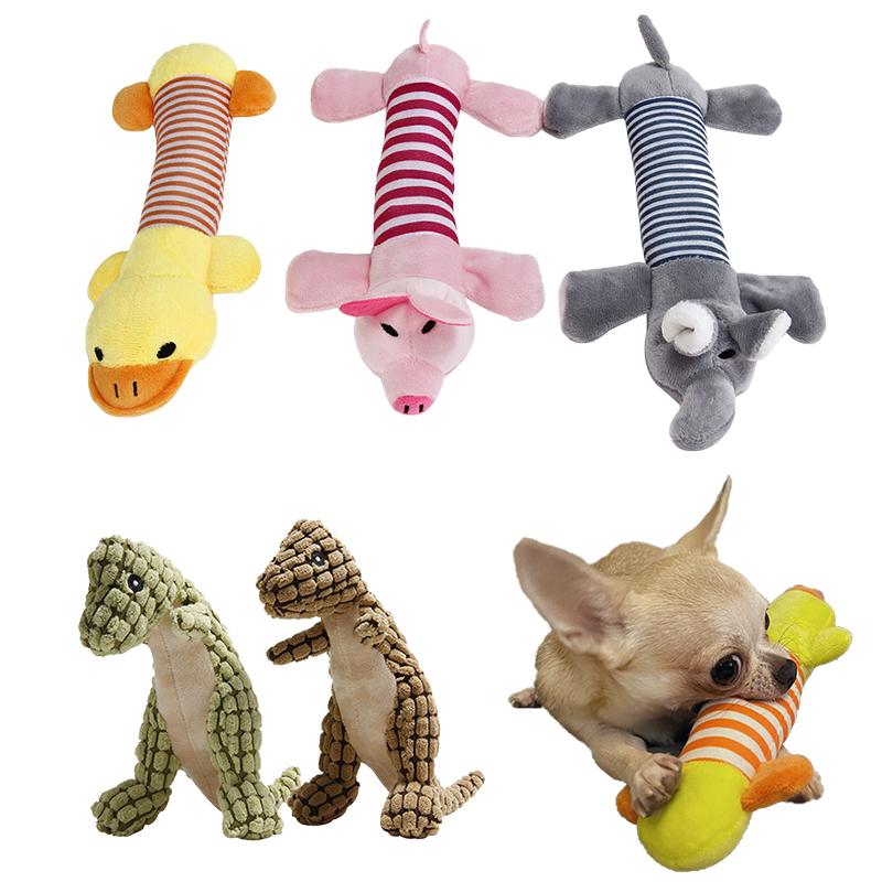 CDDMPET Tierform Plüsch Hundespielzeug Bissfest Quietschspielzeug für kleine Hunde Interaktives Kauspielzeug zum Zahnen Geräusch Haustierzubehör