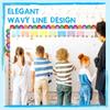 10m Colorful Bulletin Border Trim Lovely Bulletin Board Borders Border Sticker Bulletin Board Decorations for Classroom