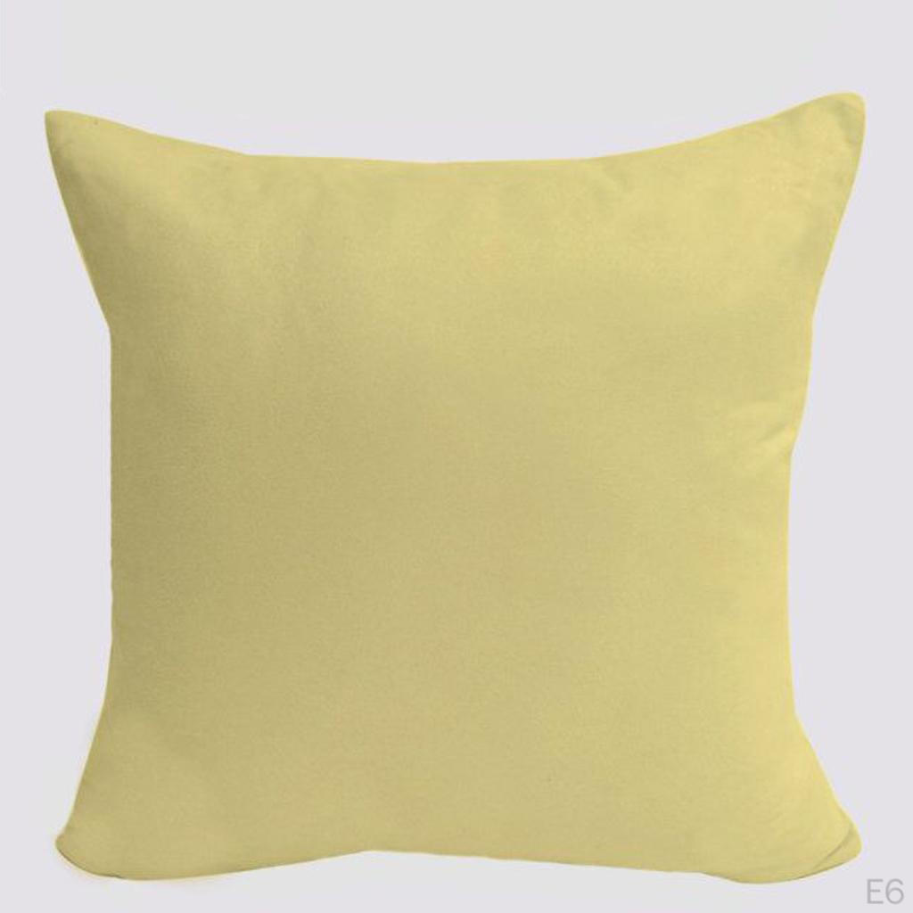 Soild Decorative Square Throw Covers Set Cushion for Sofa Bedroom Car