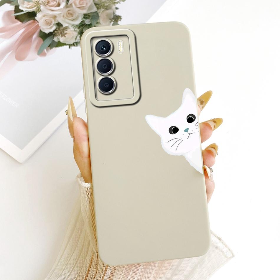 For Infinix Zero 5G 2023 X6815C X6815D Cute Cat Flower Cartoon Phone Case For Infinix Zero 5G (2023) Soft Silicone Cover Bumpers