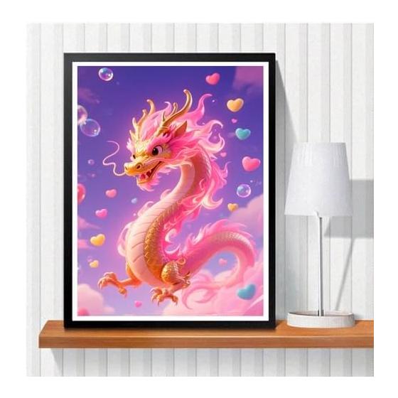 Fluid dragon diamond art 5D mosaic art diamond bead painting kit DIY/handmade painting handicraft kit diamond painting bead art handicraft kit (311)