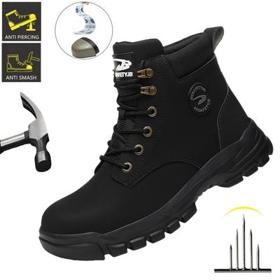New Design Waterproof Safety Shoes Men Work Sneaker Steel Toe Shoes Puncture Proof Safety Boots Male Lightweight Work Shoes