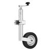 Anhängerstützrad mit Rad, 150 kg Tragfähigkeit, Robuster Anschraubbarer Anhängerkupplungsstützfuß mit Einzelrad & Ergonomischem Griff, 230 mm Hubweg, Passend