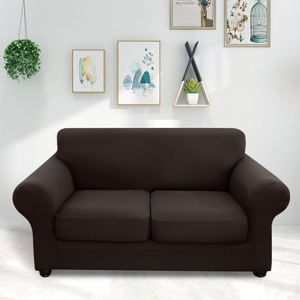 Solid Color Elastic Sofa Cover American Combination Sofa Cushion Cover Single and Double Three-person Universal All-inclusive Sofa Cover