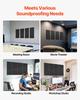 4 PCS Acoustic Wall Panels 2 In Thick 23.6 X 11.8 In Self-adhesive Black