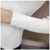 Women Slim Sweaters Autumn Turtleneck Long-sleeve Knitted Outwear Stripes Pullovers