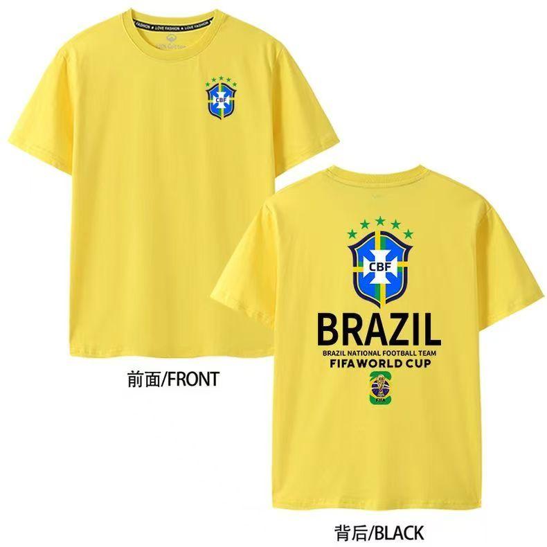 2026 World Cup Germany France Brazil Soccer Fan T Shirt Unisex Cotton Short Sleeve Supporter Tee