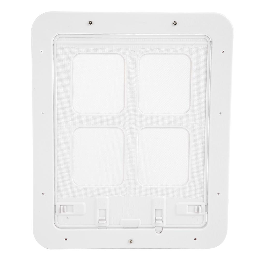 Haustier-Fliegengittertür Atmungsaktiv Geräuschlos Mückenschutz Gratfreier Kunststoff Katzenklappentür Weiß S