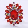 SKEDS Exaggerated Women Luxury Crystal Rhinestone Brooches Badges Pins Vintage Classic Party Banquet Dress Jewelry Accessories