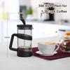Mini French Press Coffee Maker, 12 oz, Camping Coffee Press Pot, Small French Press, Tea and Frothed Milk Press