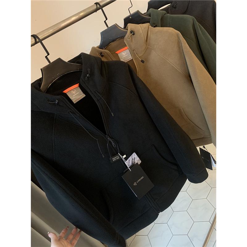 Men s Winter-Ready Heavy-Weight 600G Double-Sided Fleece Hooded Jacket - Trendy Cold-Resistant Style 3XL