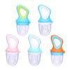 Infant Complementary Food Feeder Silicone Baby Fruit Pacifier, Self Feeding And Teething Easy Grip Teether Relief Toy, To Hold Seamless Odorless