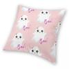 Cute Ghost Goth Pink Halloween Pillowcase Soft Polyester Cushion Cover Gift Pillow Case Cover Seat Square