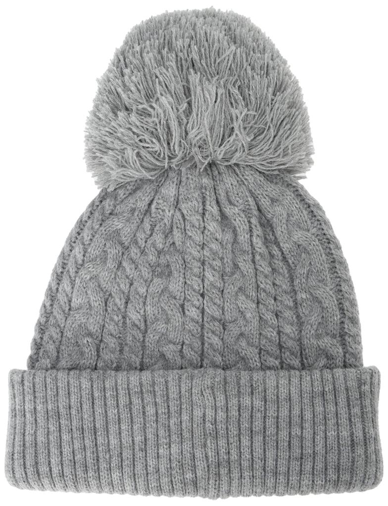 [New Balance] Golf Knit Cap (with Pompom)  Women's  012-4287504 020Gray FR
