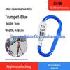 Helmet D-Type Universal Combination Lock for Bikes and Motorcycles