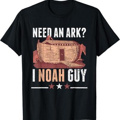 Funny Need An Ark I Noah Guy Christian Bible Character T Shirt