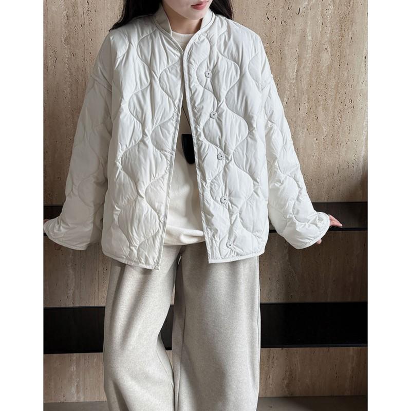 

Johnature Winter Women Down Jacket With 90% White Duck Down Lightweight Diamond Pattern Warm Comfortable Casual Coats S