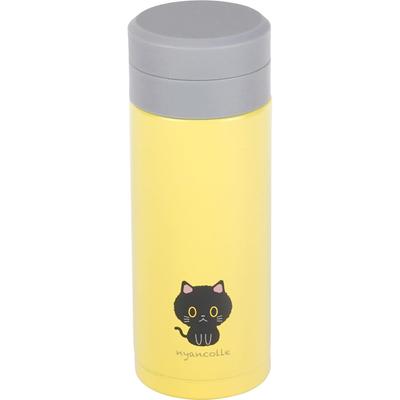 Wahei Freiz Wasserflasche, Becher, Flasche, 200 ml, Chocon, Wärmedämmung, Vakuum-Isolierflasche, Katze, Katze, Katze, RH-1659
