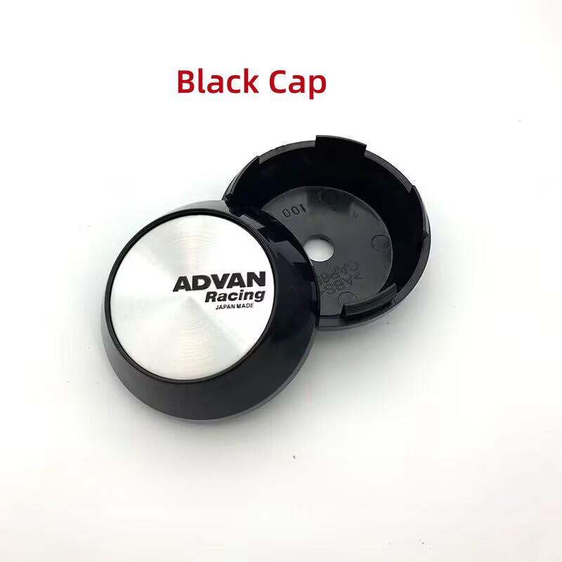 ASS1 4pcs/lot 60mm 64mm 65mm 68mm 69mm ADVAN Racing Car Wheel Center Hub Caps Wheel Center Cap Decoration Auto Styling Rim Hub Cap