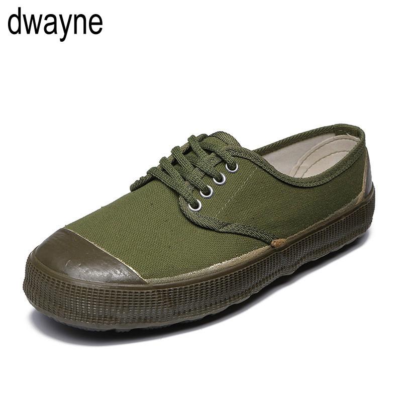 2024 Wear-resistant farmland shoes autumn labor anti-skid canvas Autumn Breathable Lace-Up Casual Shoes Men Flat