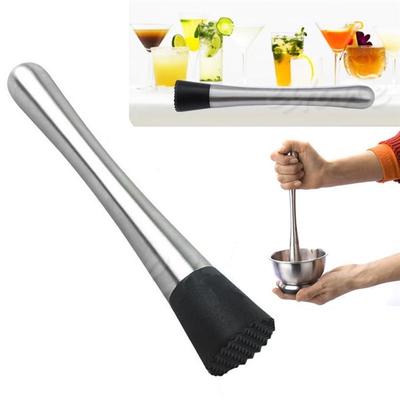 Stainless Steel Cocktail Muddler Bar Mixer Barware Mojito Cocktail DIY Drink Fruit Drinking Bar Tool