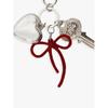 PINK PINEAPPLE RIBBON UNLOCKED KEYRING_RED