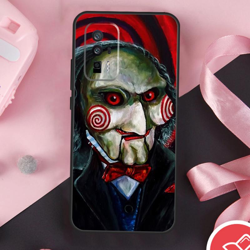 Saw Jigsaw Puppet Case For Xiaomi 13 14 Ultra 11T 12T 13T Pro 12 Lite POCO X6 Pro F5 M6 X5 X3 F3 M5s F6 Cover