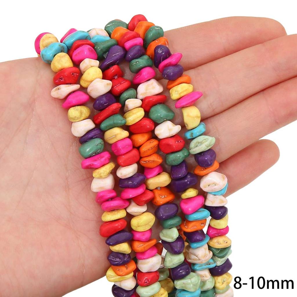Synthetic Colour Turquoise Various Shapes of Colour Beads For Handmade Bracelet Necklace Keychain DIY Craft Jewelry Making Accessories