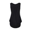 Womens Summer Sleeveless Solid Color Casual Swing Flowy Tank Tops With Buttons