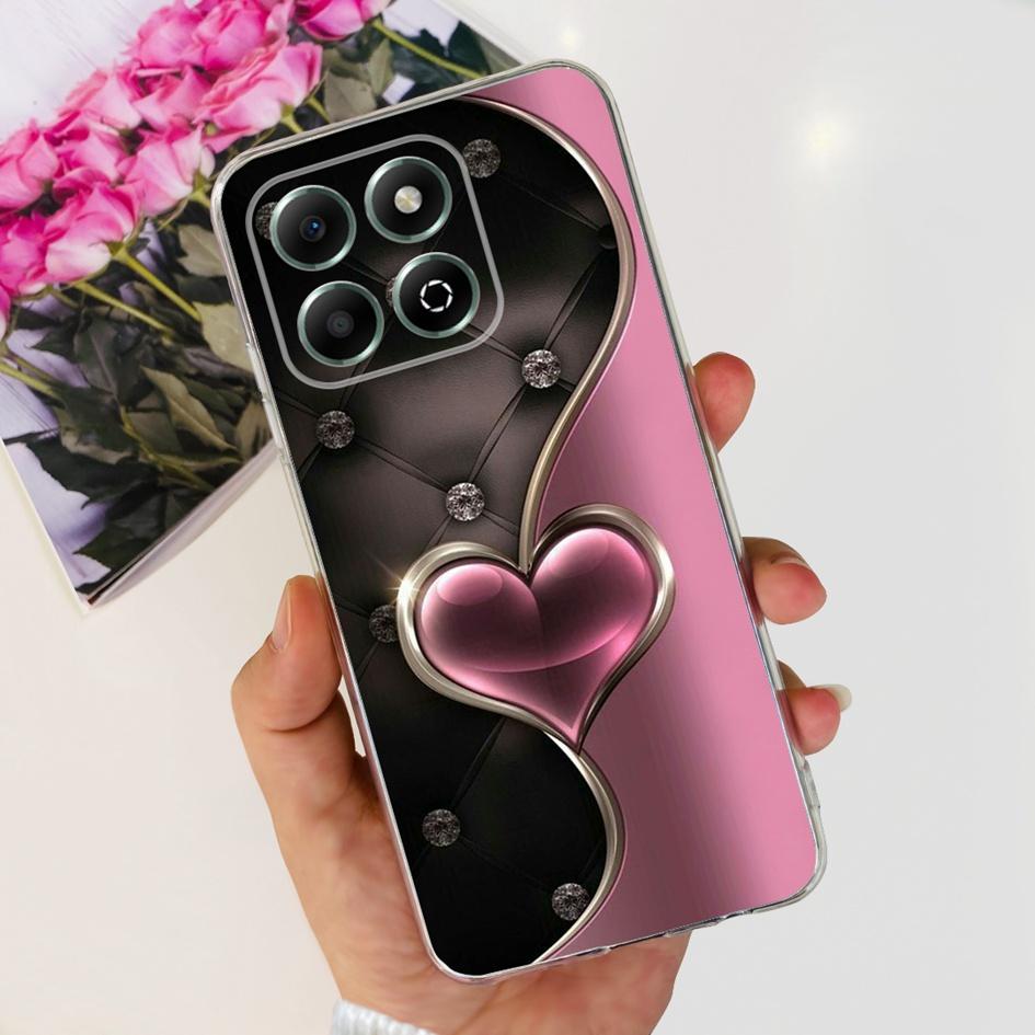 For Honor X6b 4G Case Popular Love Heart Cartoon Soft Silicone TPU Phone Cover For Honor X6b 2024 JDY-LX1 JDY-LX2 HonorX6b Coque