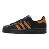 Adidas Originals SUPERSTAR Slip Resistant Abrasion Resistant Low top Skateboard Shoes Unisex Black Gold EG4959(Team415-)