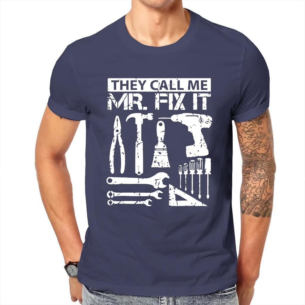 They Call Me Mr Fix It Funny Handyman Dad Father TShirt Summer Cotton Original T Shirt Men Individuality T-shirt Streetwear