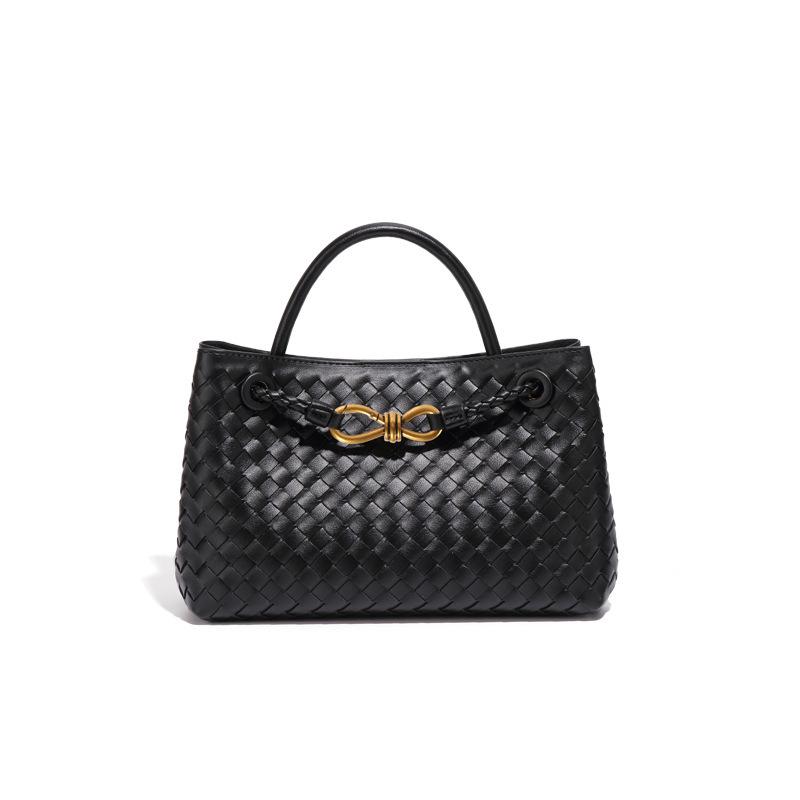 

Woven Bow Bag Women S Casual Large Capacity Shoulder Messenger Bag Commuter Premium Handbag Bag Bag 29*10*18cm